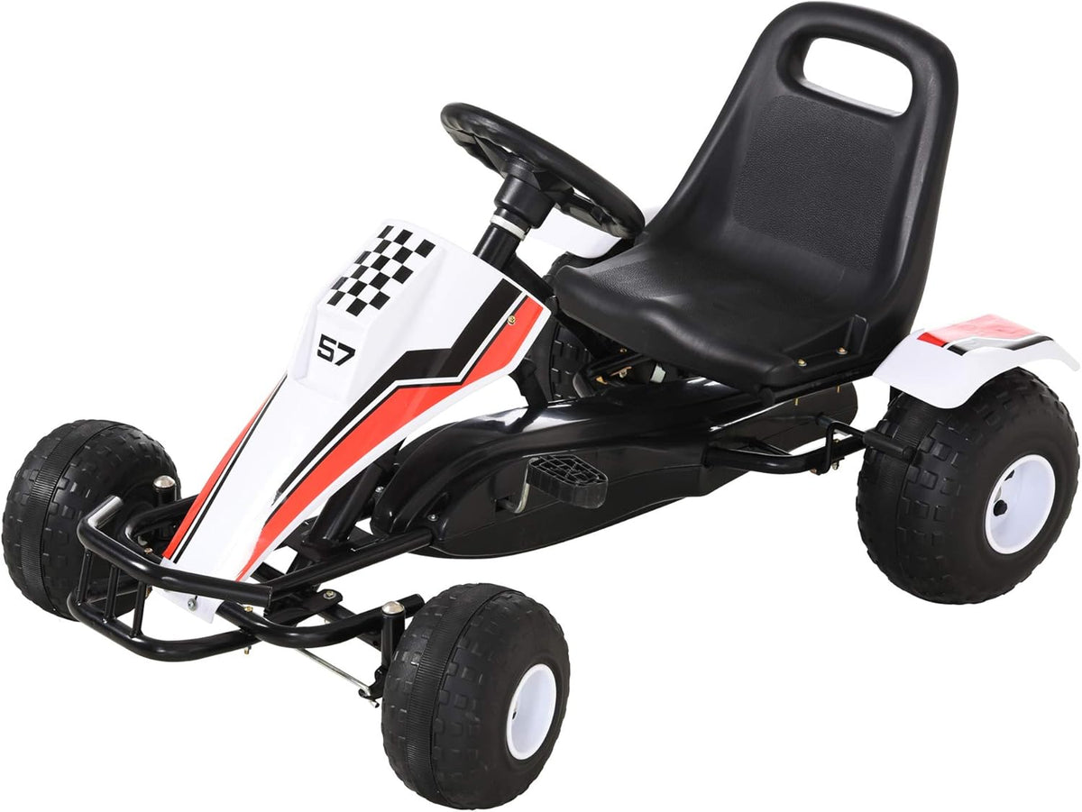 Black Pedal Go Kart with Adjustable Seat E375