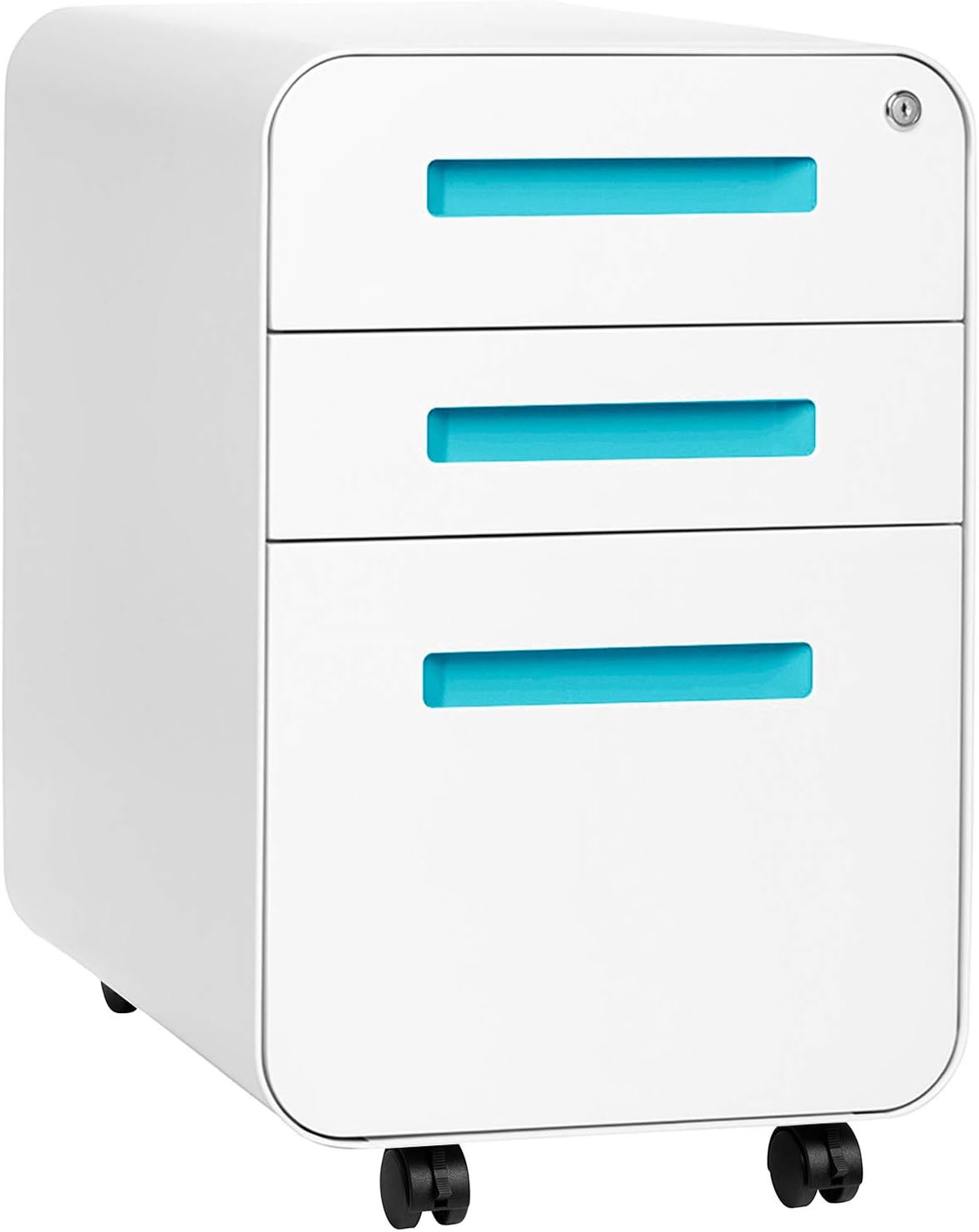 White 3-Drawer File Cabinet J229