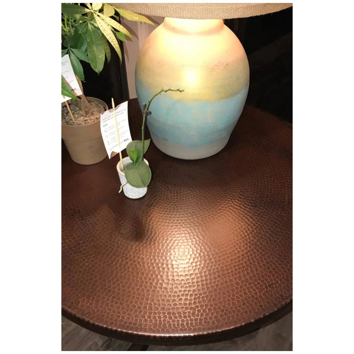 Hammered Copper Table Top X1649