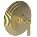 Satin Brass Balanced Pressure Shower Trim Plate with Handle S8139
