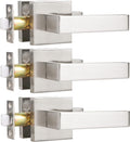3 Pack Door Lever Handle Satin Nickel/Brushed Nickel Finish Pack of 2 F767