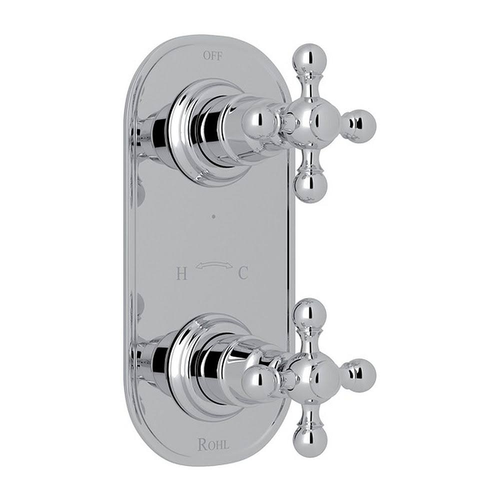 Polished Chrome Thermostatic Trim with Diverter H60645