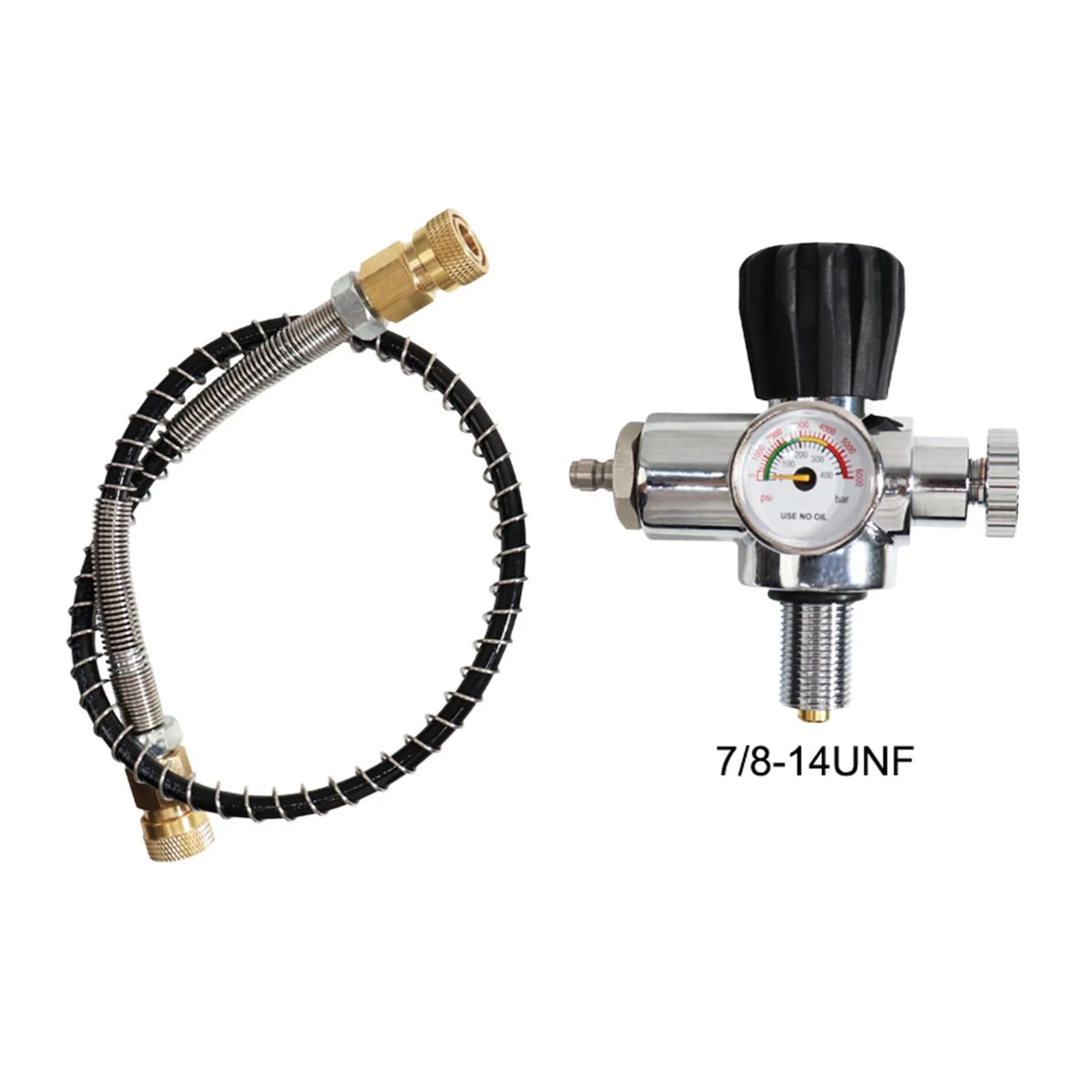 Fill Station Charging Adaptor Big Bottle to Small Tank Parts 14unf V40953