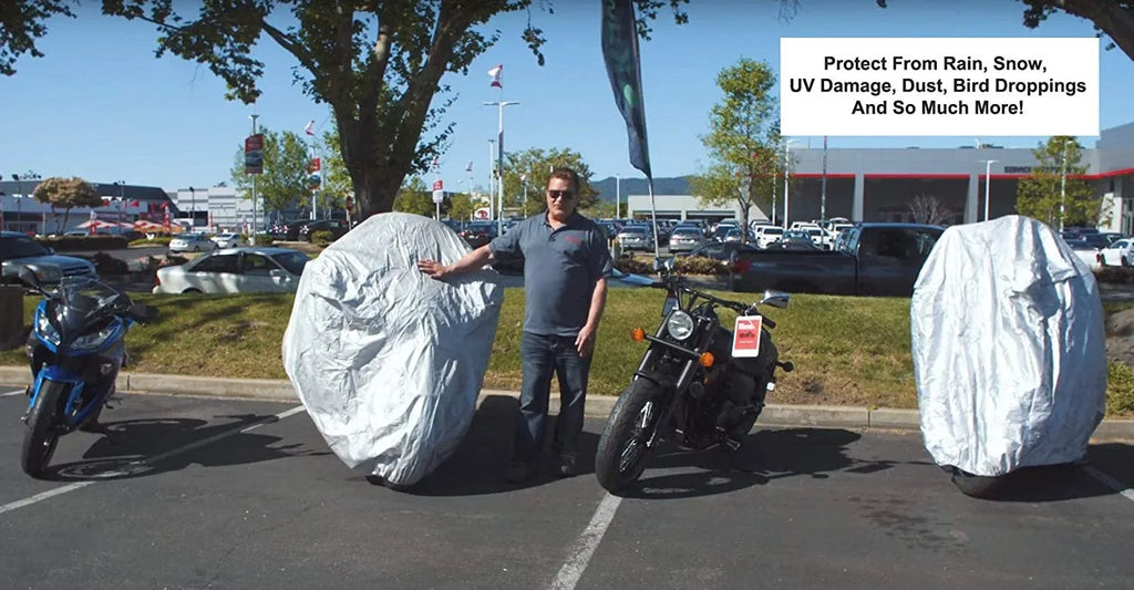 Motorcycle Cover with Storage Bag O8802