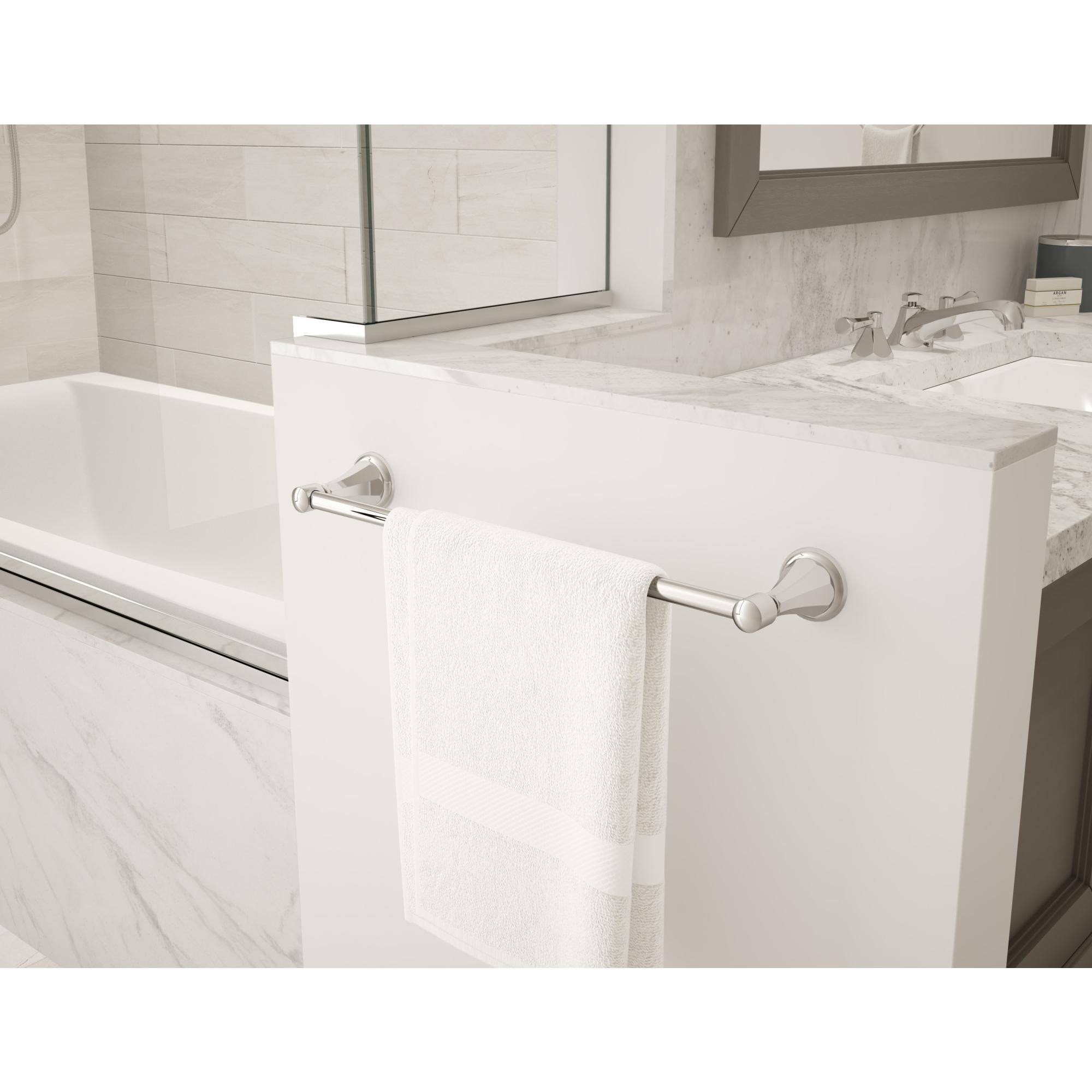24x22 Towel Bar - Satin Nickel I76228