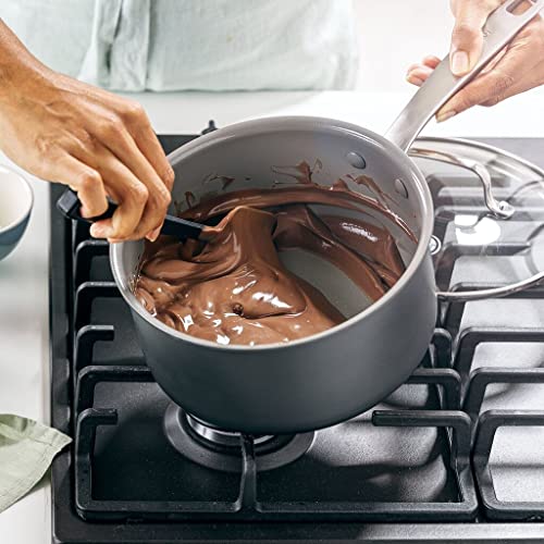 5QT Hard Anodized Ceramic Nonstick Saute Pan with Lid, Gray W808