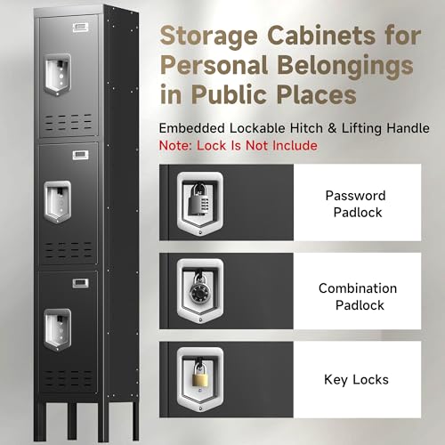 Blue 5 Doors Steel Locker Storage Cabinet E5512