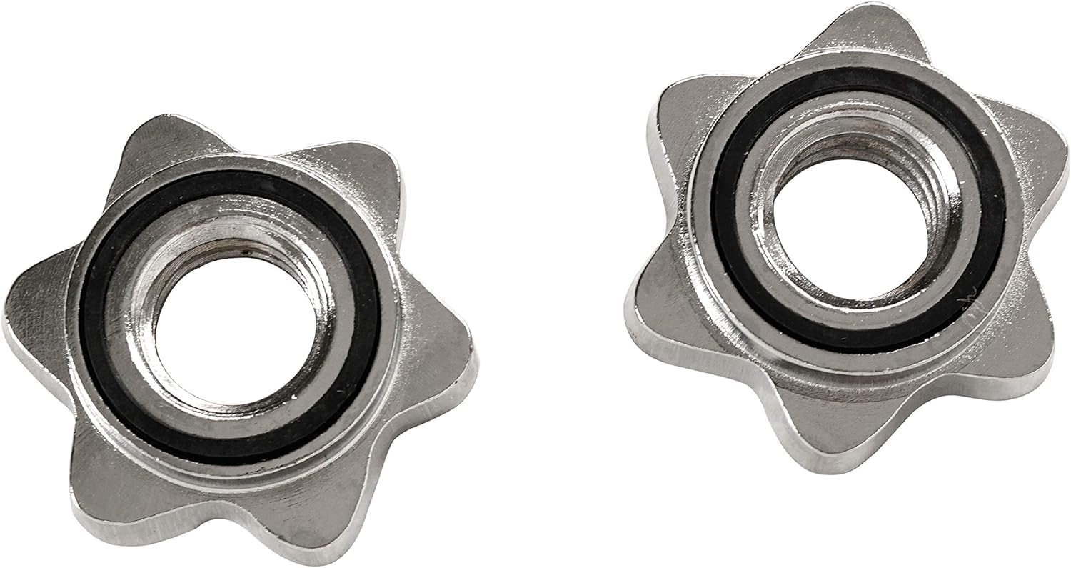 14" Threaded Chrome Dumbbell Bar Pair S368