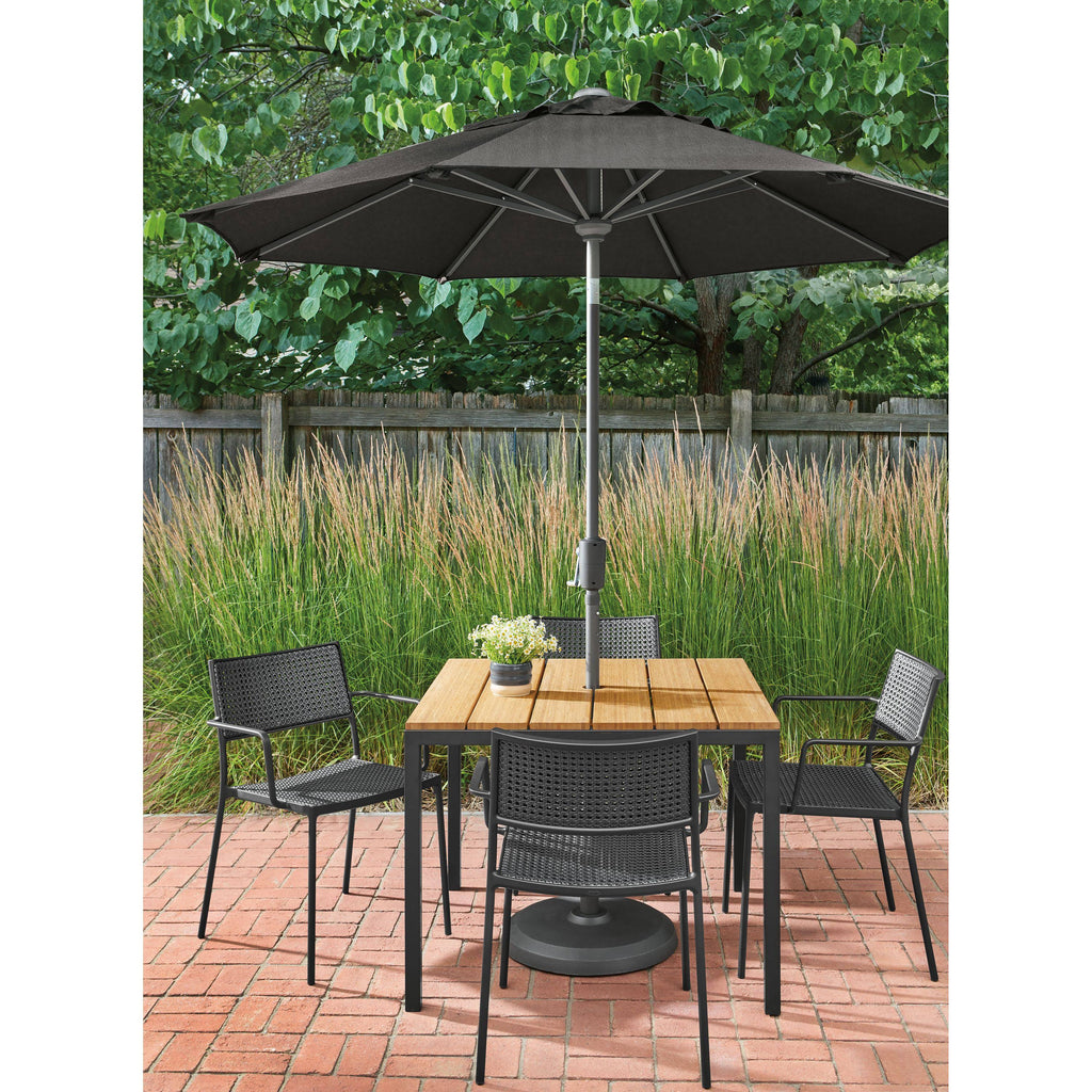 Red Recycled HDPE Patio Table J81268