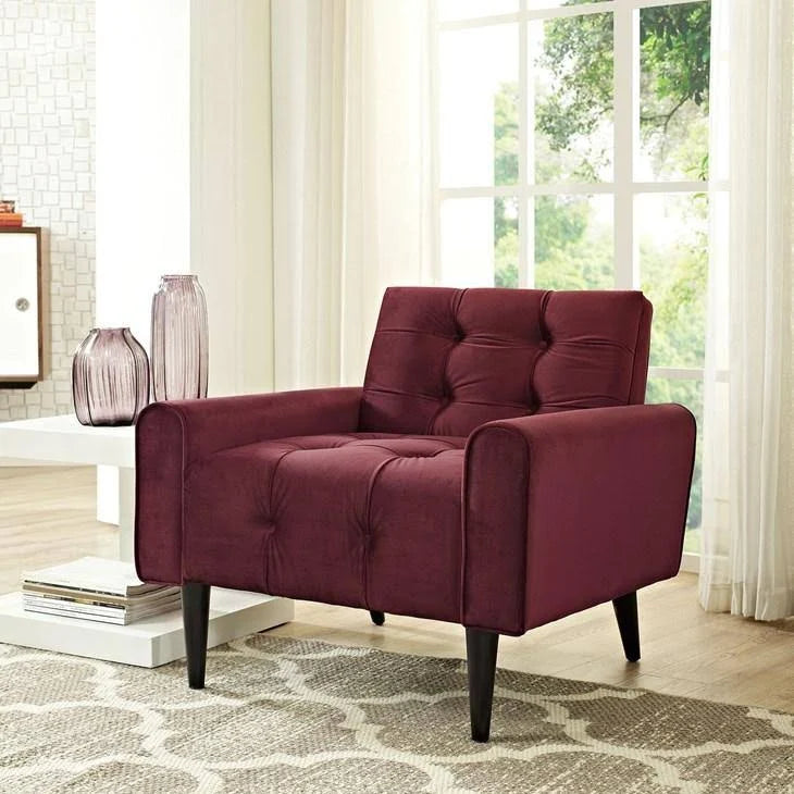 Green Velvet Armchair I50222