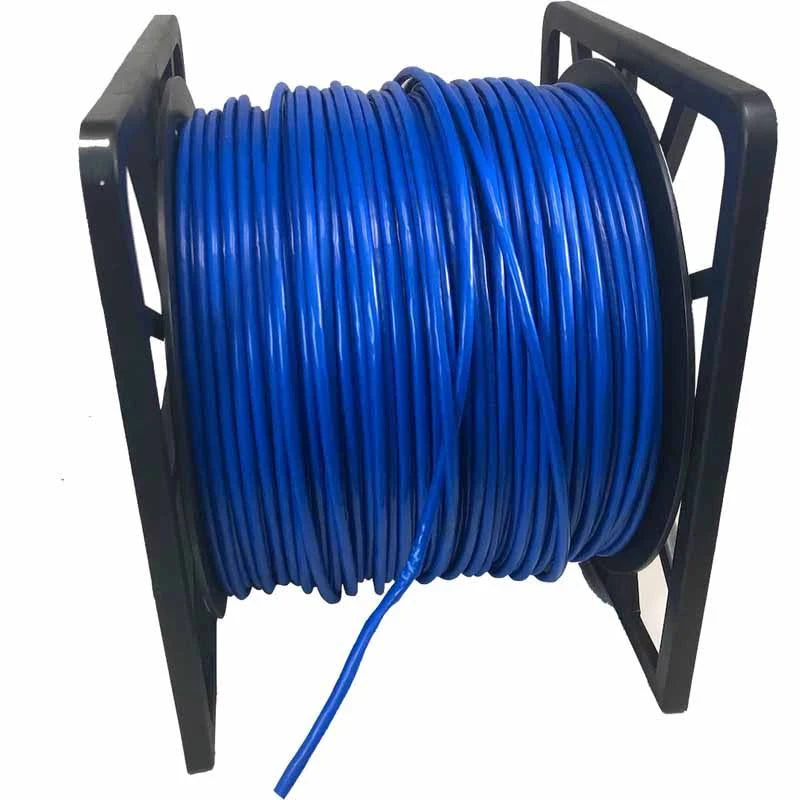 1000 ft. Stranded Shielded STP Cat6a Bulk Ethernet Cable Blue R205689