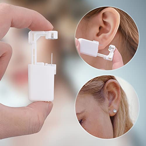 16 Pcs Disposable Ear Piercing Gun with Cubic Zirconia Stud P80339