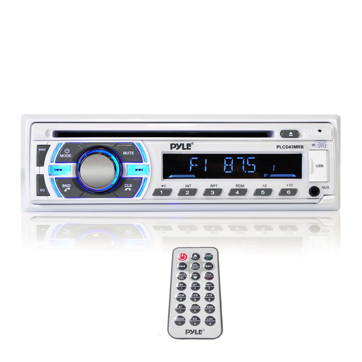 Single DIN Marine Bluetooth Stereo Receiver CD Player 4 Pack J262899