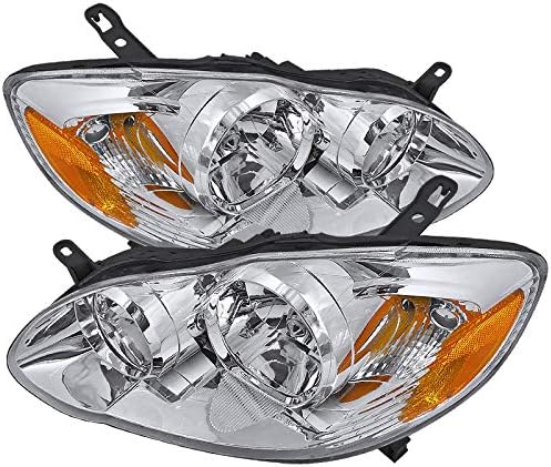 Smoke Lens Head Lights and Amber Corner Signal Lamps Pair Y755620