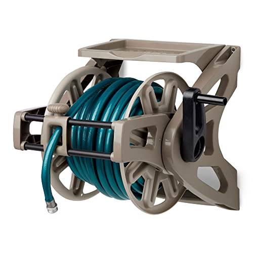 Heavy Duty Wall Mount Water Hose Winder with Hand Crank W62045