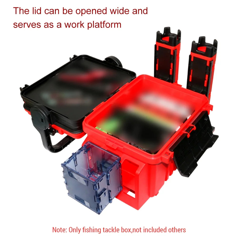 Fishing Tackle Box Travel Fishing Case Portable Gear Organizer N624642