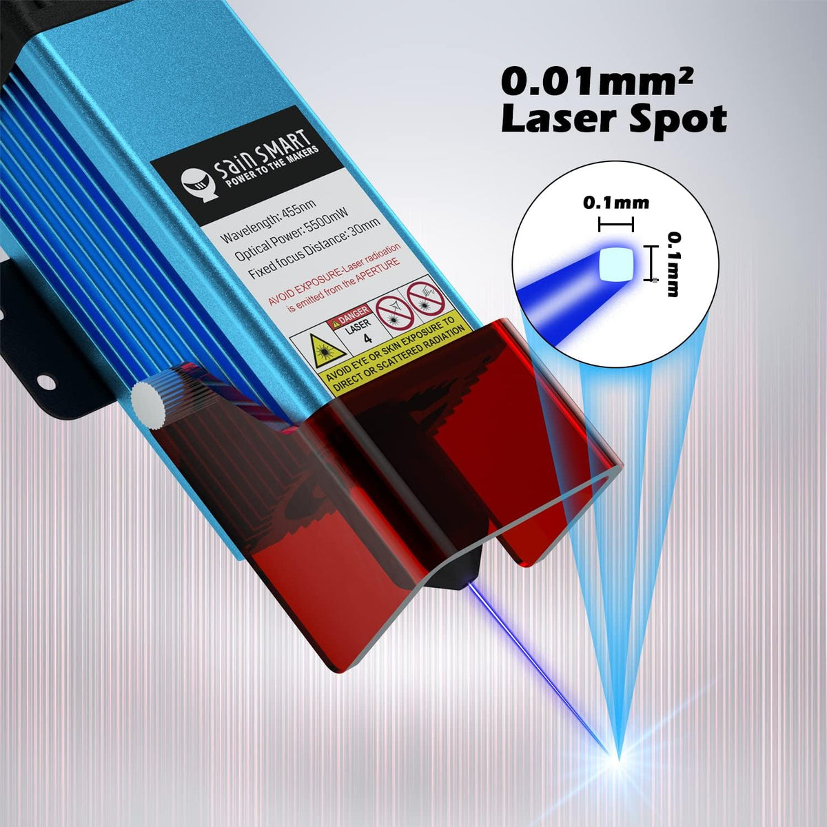 Compressed Spot Laser Module, 5.5W FAC Laser Module G65085