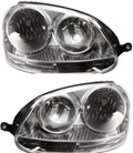 Headlight Assembly for Volkswagen Jetta 2005-2010 Halogen Driver and Passenger Side Pair L158468