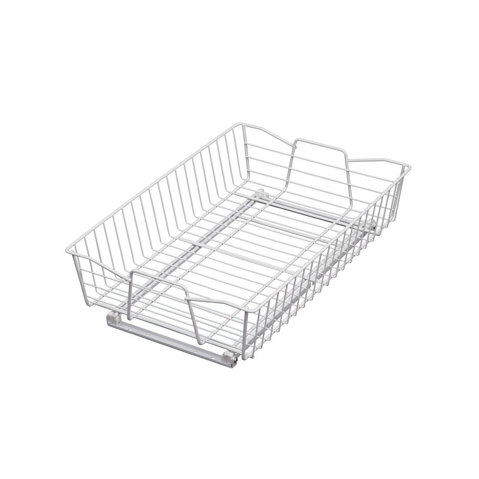 White 14-inch Wide Cabinet Organizer B6009