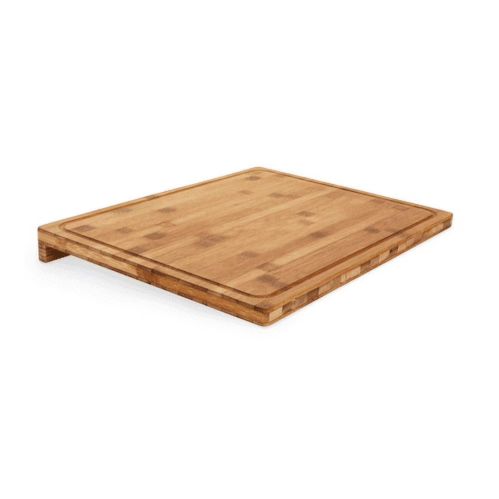 Bamboo Cutting Board with Juice Groove, 18 x 14 x 1-3/4 Inches I93544