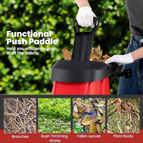 15 Amp Corded Electric Wood Chipper Shredder with Collection Bag V829350