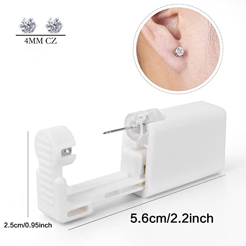 16 Pcs Disposable Ear Piercing Gun with Cubic Zirconia Stud P80339