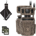 36MP Trail Camera with 1080P HD Video, 0.4 Sec Trigger Speed, 360° Panoramic View, Built-in GPS, Cellular (2pk), 32GB SD Cards, & Microfiber Cleaning Cloth E231