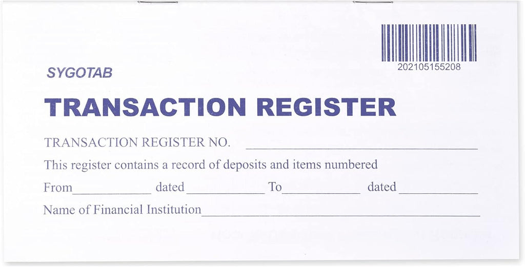 6PCS Checkbook Register K37088