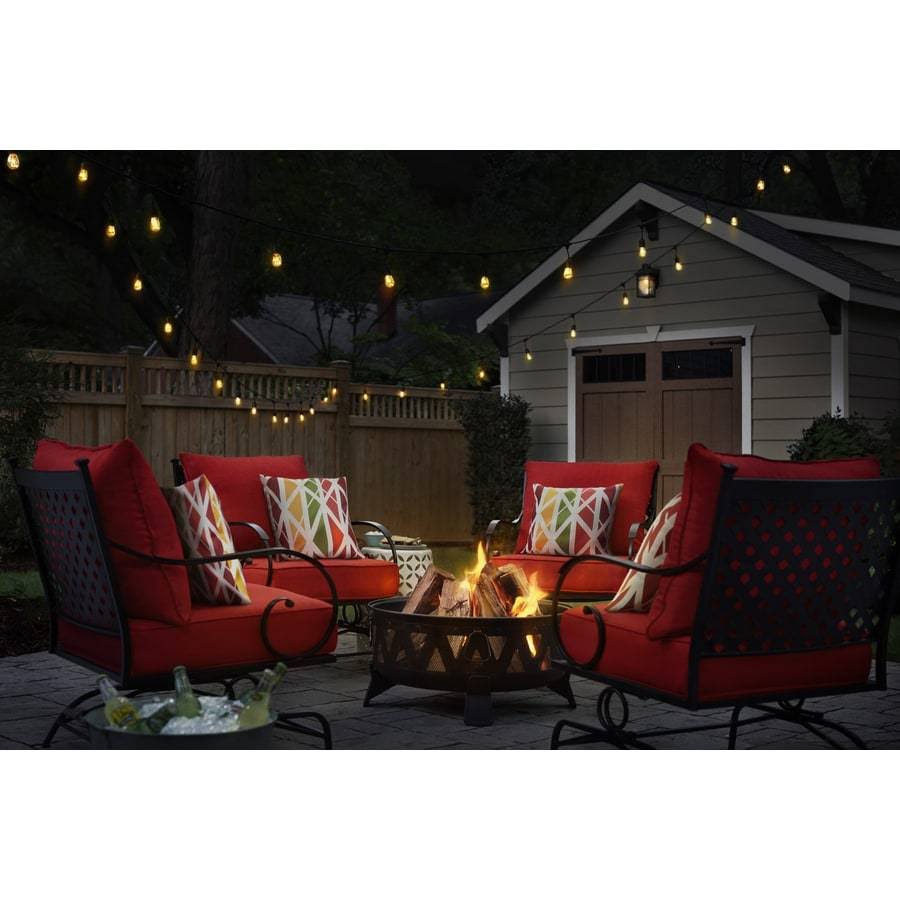Antique Black Steel Wood-Burning Fire Pit Y240