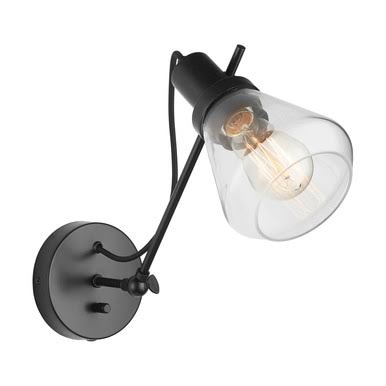 Matte Black 1-Light Sconce Y820