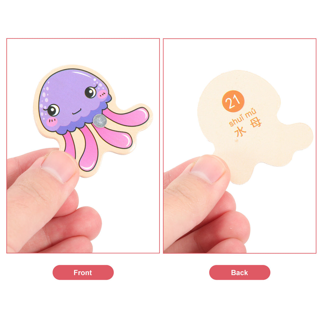 Magnetic Wooden Baby Fishing Game Toy G424