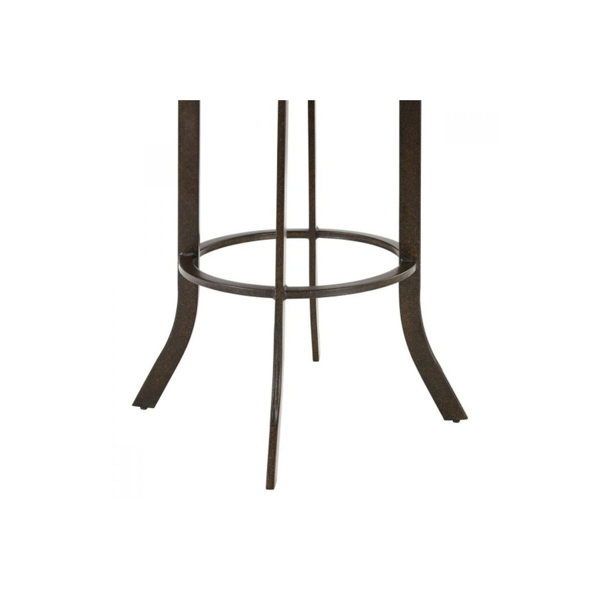Brown Faux Leather Swivel Counter Stool Q6949