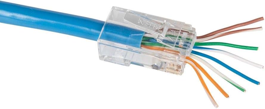 200-Pack Pass-Thru Modular Data Plugs for RJ45 and CAT6 K2648