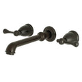 Oil Rubbed Bronze Two-Handle Wall Mount Bathroom Faucet X2321