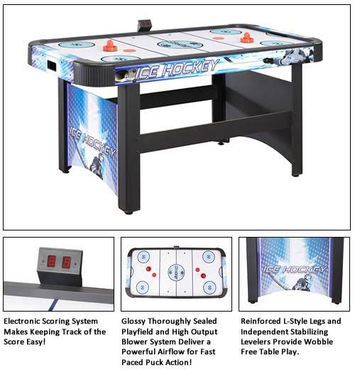 5 ft. Air Hockey Table with Electronic Scoring S210729
