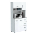 White Kitchen Storage Cabinet V95102