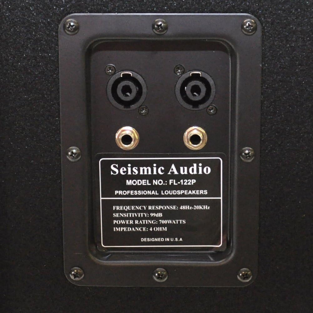 Pair of Dual 12 PA/DJ Speaker Cabinets with Titanium Horns, 700 Watts RMS per Cabinet Z21368