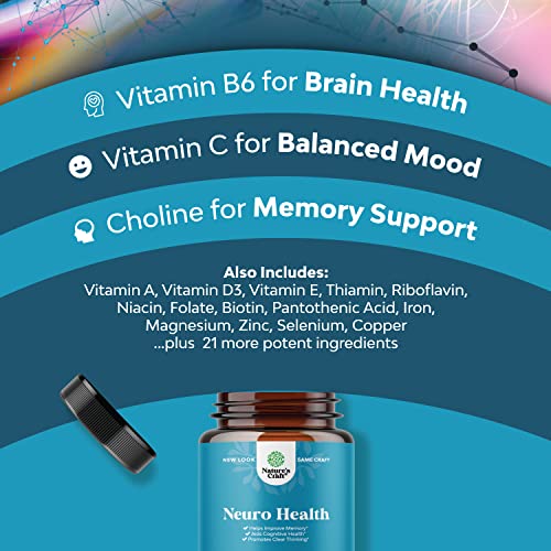 Brain Support Supplement with Brain Vitamins (30 Servings) K2431