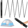8mm 12.8ft Length Adjustable Fiberglass Tarp Poles 18 Sections O13466