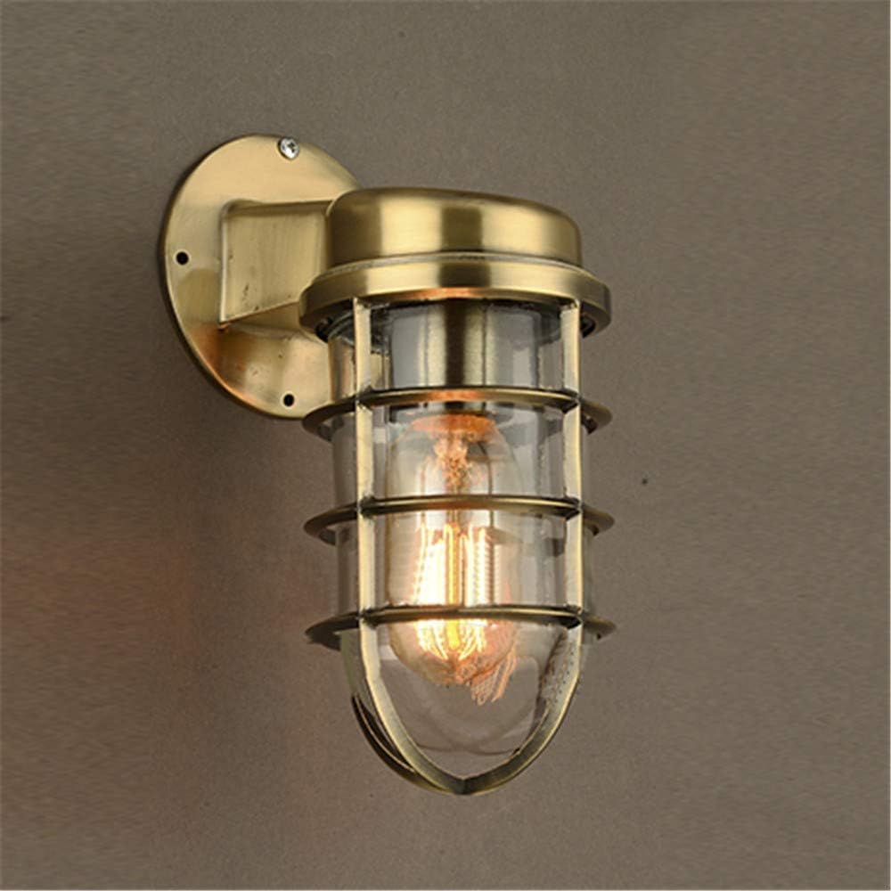 Green Finish Metal Cage Wall Sconce X2766