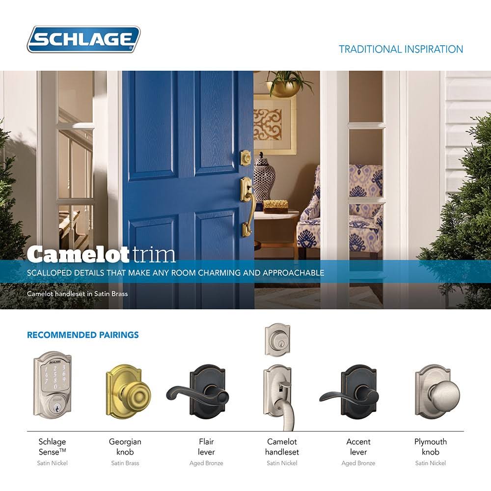 Georgian Keyed Entry Door Knob Polished Chrome I729187