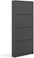 Black Matte 4 Drawer Shoe Cabinet T868
