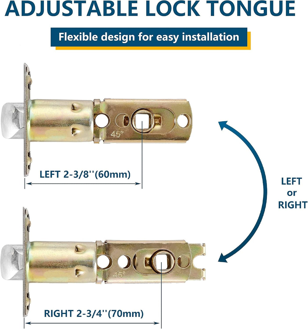 3 Pack Door Lever Handle Satin Nickel/Brushed Nickel Finish Pack of 2 F767