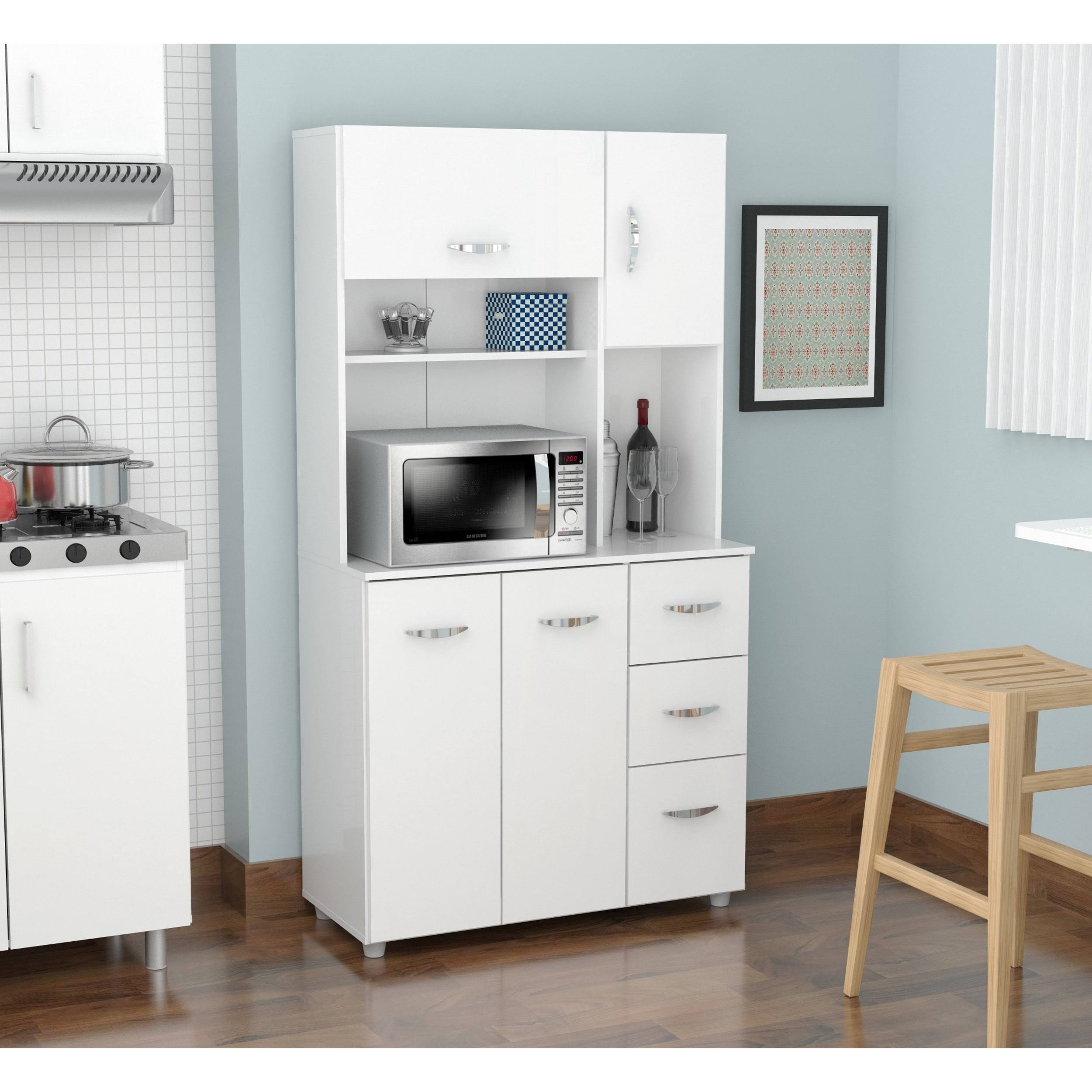 White Kitchen Storage Cabinet V95102