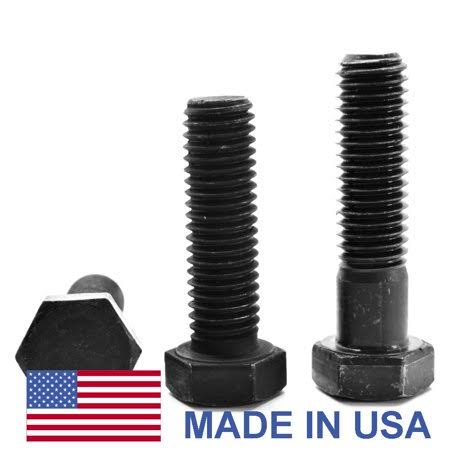 1/4 inch-20 x 5 inch Coarse Thread Grade 8 Hex Cap Screw, Alloy Steel Black Oxide, Pk 200 N65869