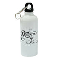 White Aluminum Sports 20 oz Water Bottle N388
