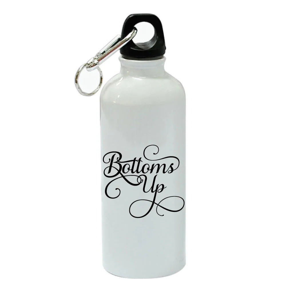 White Aluminum Sports 20 oz Water Bottle N388