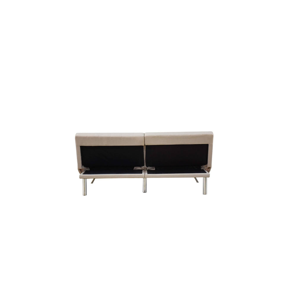 Beige Linen Adjustable Sofa M8113