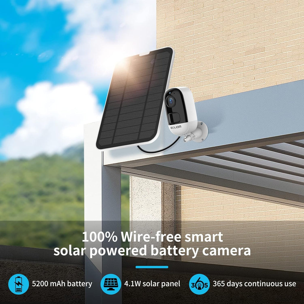 1080P Wireless Outdoor Solar Security Camera with Night Vision B275614