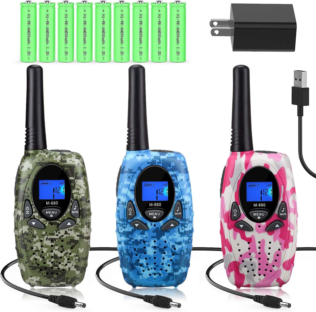 Rechargeable 3 Pack Walkie Talkies T762400